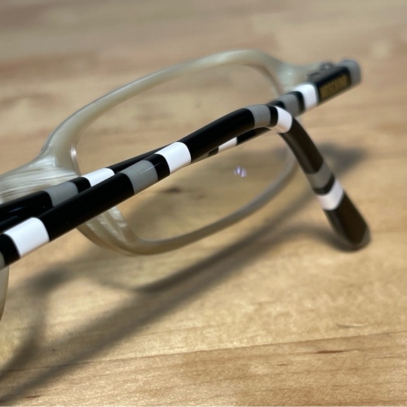 Moschino Reading Glasses Frame stripped black&white